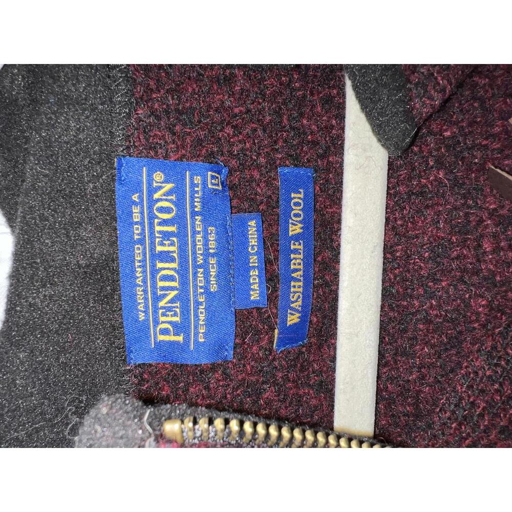 Pendleton Burgundy Half-Zip Pullover Sweater-Men’… - image 7